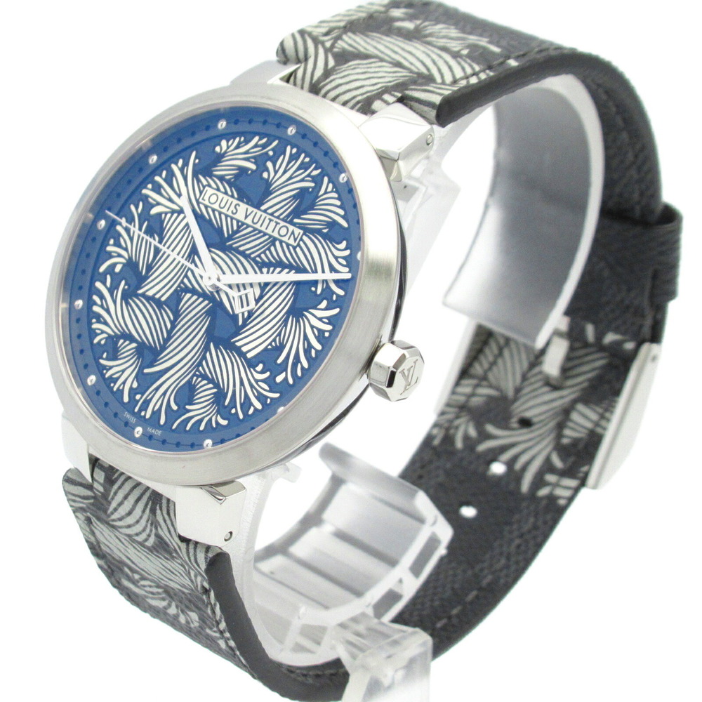 Louis Vuitton Tambour Monogram Gray Damier Leather